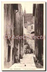 Old Postcard Brignoles street of the great staircase