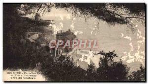 Postcard Old Nice Stairs And Tower Bellande Pres Du Chateau