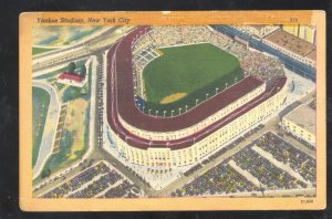 NEW YORK CITY YANKEE STADIUM NEW YORK YANKEES BASEBALL STADIUM OLD POSTCARD