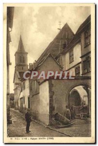 Postcard Old House Riquewihr Woelflin