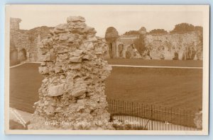 Denbigh Wales Postcard Great Court Looking NE Denbig Castle c1930's RPPC Photo