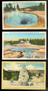 USA (31) Diff Western Scenery Yellowstone unused c1920-1940