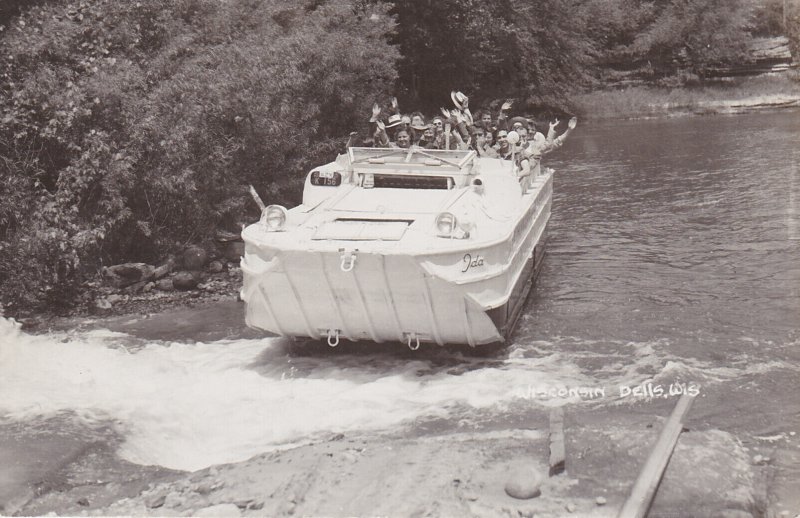 Wisconsin Dells Duck Ida Leaving Water Real Photo