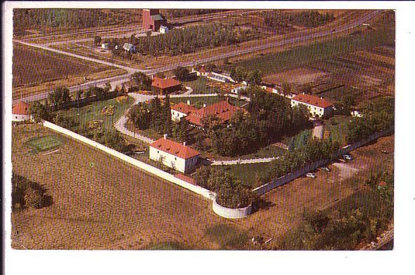 Aerial Historic Fort Garry, Winnipeg Manitoba, 