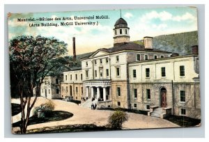 Vintage 1920 Postcard The Arts Building McGill University Montreal Canada