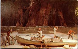 Grand Canyon Visitor Centor Diorma, First Boat Expedition Vintage Postcard I17