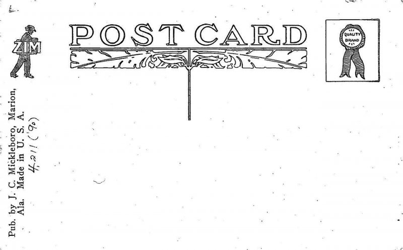 MARION, Alabama AL  MASONIC TEMPLE~Fraternal Order PERRY COUNTY c1910's Postcard