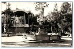 c1930's Jardin Alvaro Obregon Queretaro Queretaro Mexico RPPC Photo Postcard