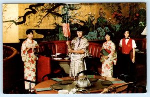 CHICAGO, IL Illinois  ~ Roadside Interior RON of JAPAN RESTAURANT 1978 Postcard