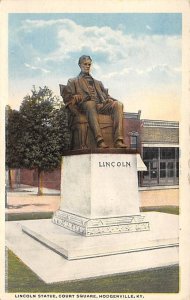 Lincoln Statue Court House Square Hodgenville Kentucky  