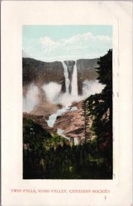 Twin Falls Yoho Valley BC Canadian Rockies c1909 Postcard E27