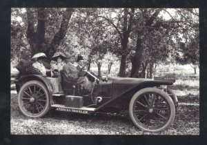 REAL PHOTO 1907 AMERICAN UNDERSLUNG CAR DEALER ADVERTISING POSTCARD