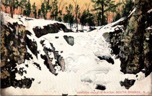 New Jersey South Orange Hemlock Falls In Winter 1907