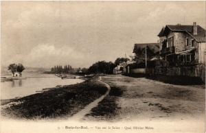 CPA BOIS-le-ROI - Vue sur la SEINE - Quai Olivier Metra (249577)