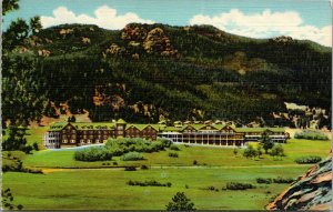 Vtg Estes Park Chalet Resort Rocky Mountain National Park Colorado CO Postcard