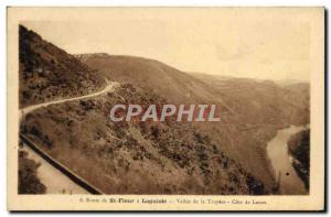 Old Postcard Route De St Flour A Lagulole Vallee De La Truyere Cote De Lanau
