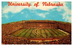 Postcard STADIUM SCENE Lincoln Nebraska NE AT5470