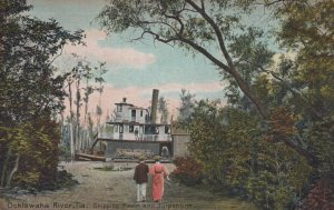 SHIPPING RESIN & TURPENTINE OCKLAWAHA RIVER FLORIDA POSTCARD 1911