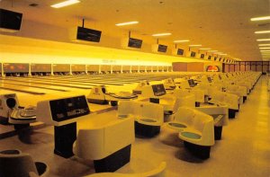 Las Vegas Nevada Showboat Lanes Bowling Alley Vintage Postcard AA71365