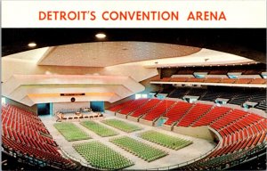 Postcard Interior of Detroit's Convention Arena in Detroit, Michigan