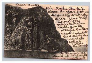 Vintage 1900s Postcard Cape Trinity on the Saguenay River, Quebec, Canada