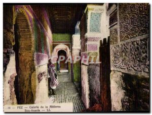 Postcard Old Fez gallery ia Madrasa Bou Ananis