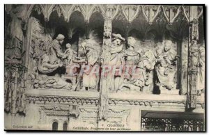 Postcard Old Chartres Cathedrale Choir tower Fragment