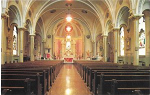 Interior of St. Bonaventure Catholic Church 1982 Raeville Nebraska