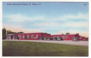 P451 JLs 1930-45 linen kerbs memorial hospital st albans vt, old cars