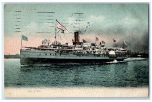 1913 Scene Of City Of Erie Buffalo New York NY Posted Saint Paul MN Postcard