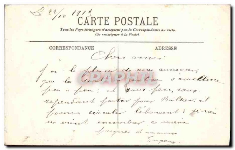 Postcard Old Cruiser Breastplate Caught In Storm