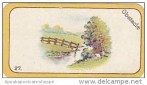 Carreras Cigarette Card Greyhound Racing Game No 27 Obstacle