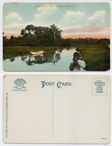 (57) Sunset on the Canal, Chesapeake Beach, Md.