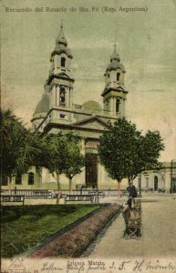 argentina, ROSARIO de Sta. Fé, Iglesia Matriz (1908) Postcard