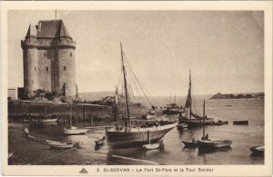CPA SAINT-SERVAN-sur-MER Le Port Saint-Pere et la Tour Solidor (1251992)