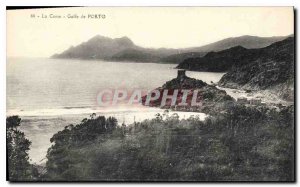 Old Postcard Corsica Gulf of Porto