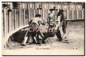Old Postcard Bullfight Bullfight La Puntilla