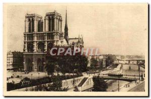 Paris Old Postcard Notre Dame General view