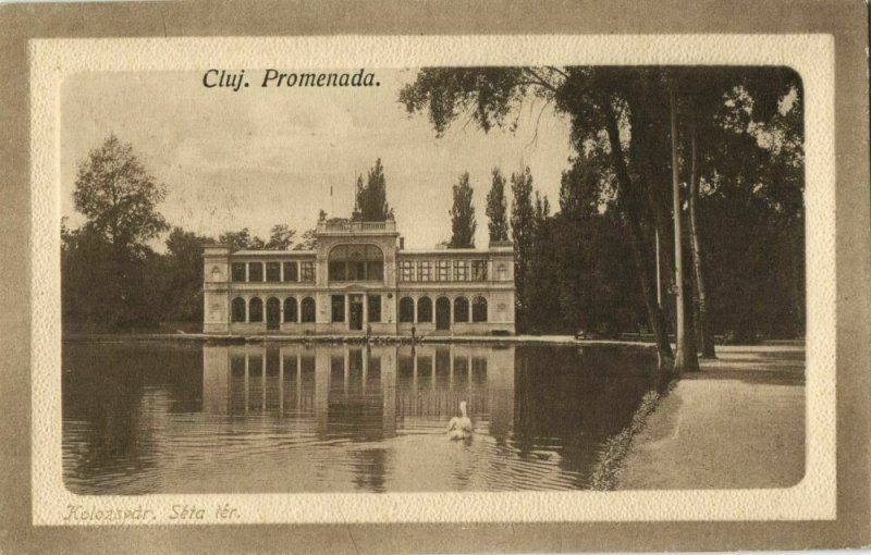 romania, CLUJ NAPOCA, Promenada, Central Park (1915) Postcard