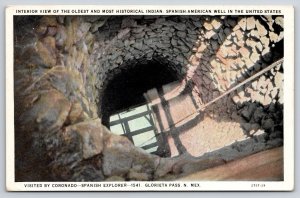 Glorieta Pass New Mexico~Indian Spanish American Oldest Well Interior~1920s PC