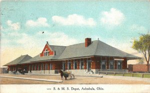 Washington Court House Ohio 1910 Postcard Fountain Lake Washington Cemetery Hippostcard