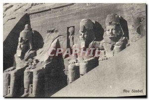 Old Postcard Egypt Egypt Abu Simbel