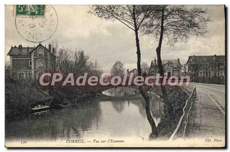 Postcard View Of Old Corbeil I'Essonnes