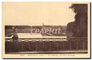 Old Postcard Chantilly Chateau Le Saut du Loup