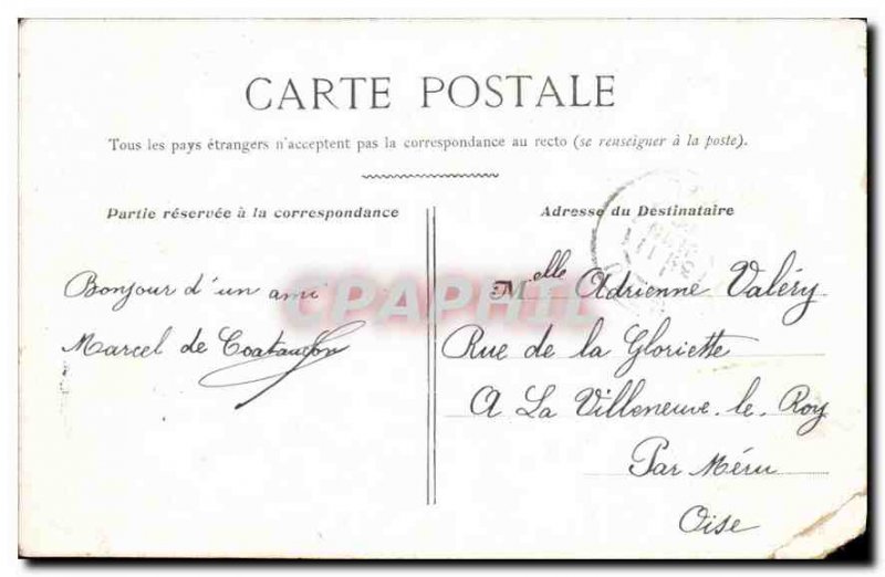 Postcard Old Paris City Hall