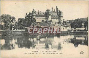 Old Postcard CH�TEAU PIERREFONDS Lake View taken