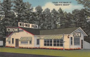Boles Arkansas Midway Park Linen Vintage Postcard AA23287