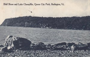 BURLINGTON, Vermont, 1900-10s; Bluff Shore & Lake Champlain, Queen City Park