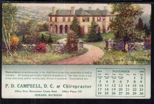 Advertinsing,P D Campbell,Chiropractor,Durand,MI Calendar