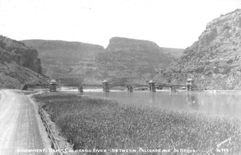 Government Dam Nevada Colorado River Real Photo Antique Postcard K66781